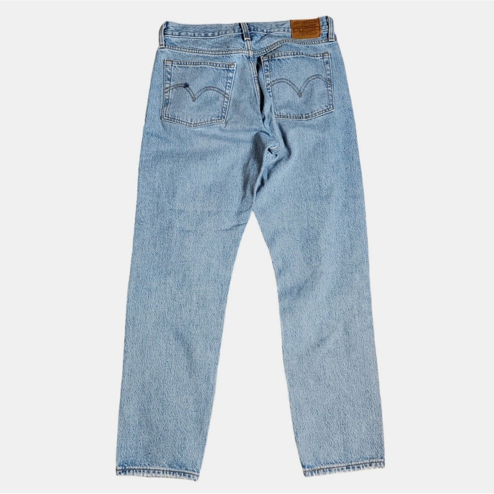 Levi's Premium Wedgie Jeans Womens Blue Ripped Button Fly‎ Denim W28 L28 - Picture 2 of 13